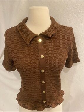 Loft, gathered stretch top, NWOT